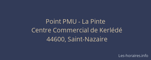 Point PMU - La Pinte