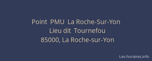Point  PMU  La Roche-Sur-Yon