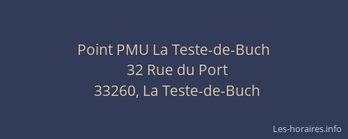 Point PMU La Teste-de-Buch
