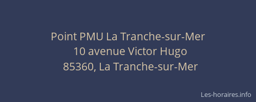 Point PMU La Tranche-sur-Mer
