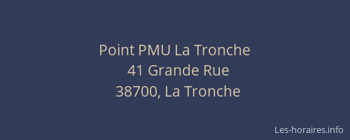 Point PMU La Tronche