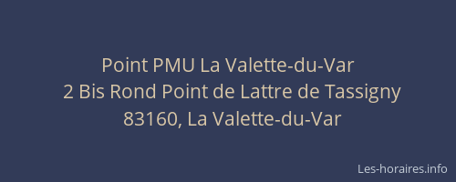 Point PMU La Valette-du-Var