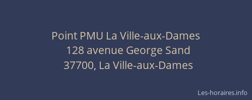 Point PMU La Ville-aux-Dames