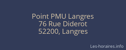 Point PMU Langres