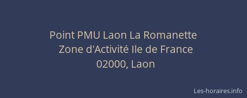 Point PMU Laon La Romanette