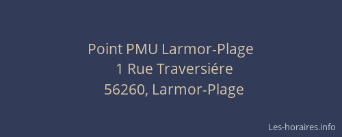 Point PMU Larmor-Plage