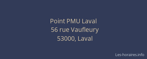 Point PMU Laval