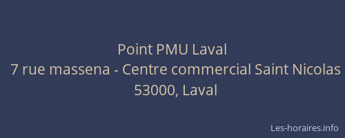 Point PMU Laval