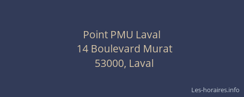 Point PMU Laval