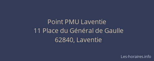 Point PMU Laventie