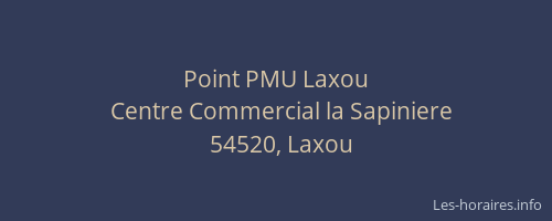 Point PMU Laxou