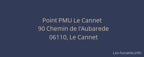 Point PMU Le Cannet