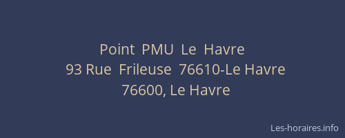 Point  PMU  Le  Havre