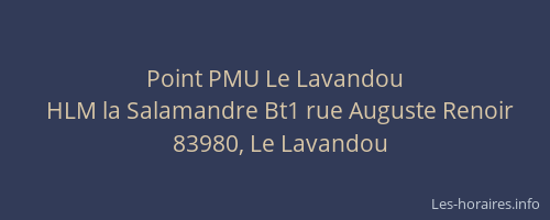 Point PMU Le Lavandou