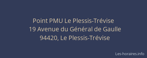 Point PMU Le Plessis-Trévise