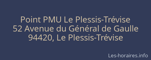 Point PMU Le Plessis-Trévise