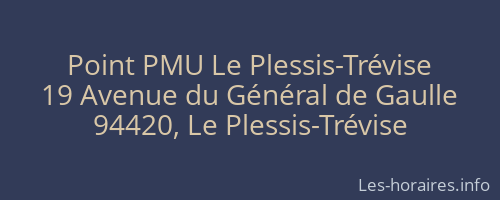 Point PMU Le Plessis-Trévise