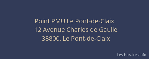 Point PMU Le Pont-de-Claix
