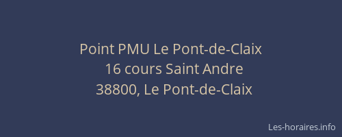 Point PMU Le Pont-de-Claix