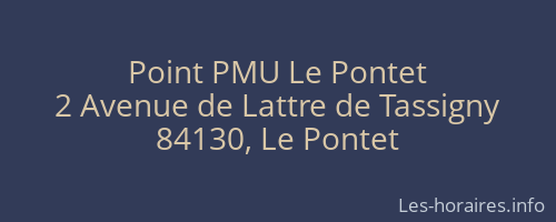 Point PMU Le Pontet