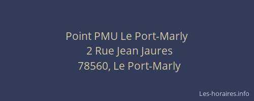Point PMU Le Port-Marly