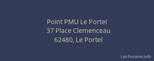 Point PMU Le Portel