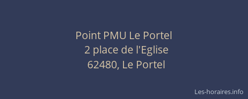 Point PMU Le Portel