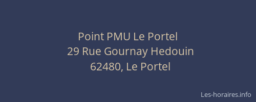 Point PMU Le Portel