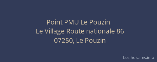 Point PMU Le Pouzin