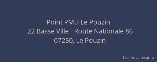 Point PMU Le Pouzin