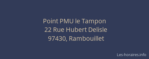 Point PMU le Tampon
