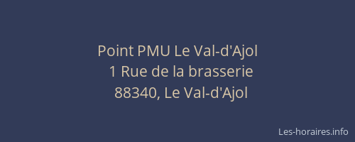 Point PMU Le Val-d'Ajol