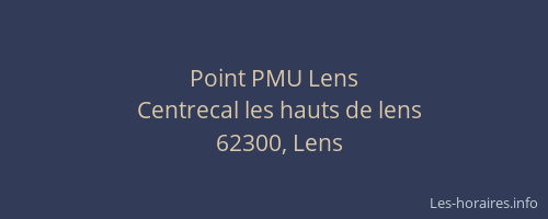 Point PMU Lens