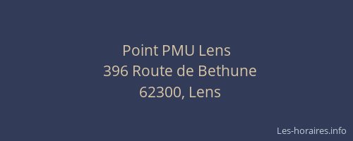 Point PMU Lens