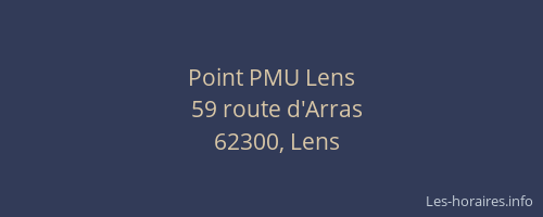 Point PMU Lens