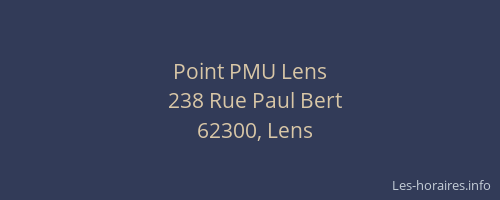 Point PMU Lens