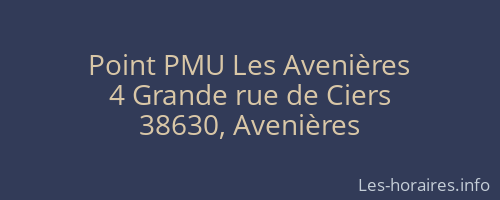 Point PMU Les Avenières