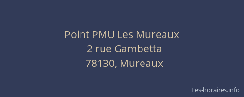 Point PMU Les Mureaux