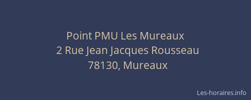 Point PMU Les Mureaux
