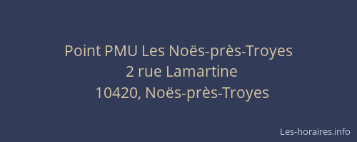 Point PMU Les Noës-près-Troyes