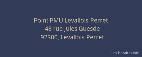Point PMU Levallois-Perret
