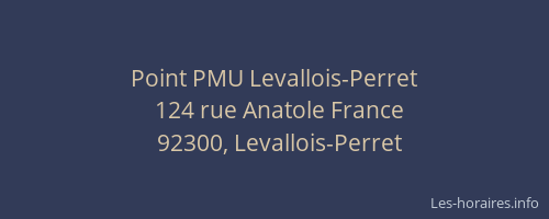 Point PMU Levallois-Perret