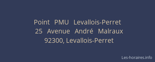 Point   PMU   Levallois-Perret