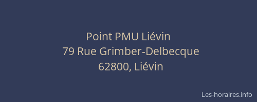 Point PMU Li&eacute;vin