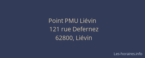 Point PMU Li&eacute;vin