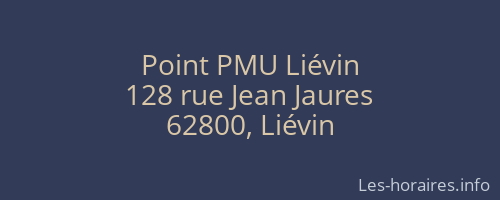 Point PMU Liévin