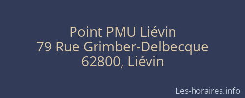 Point PMU Liévin