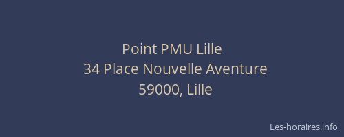 Point PMU Lille