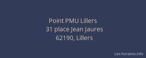 Point PMU Lillers