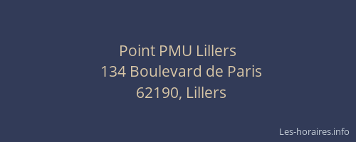 Point PMU Lillers